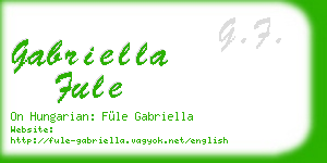 gabriella fule business card